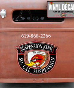 Personalized Hot Rod Lettering Sticker 10906