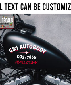Personalized Hot Rod Lettering Sticker 11945