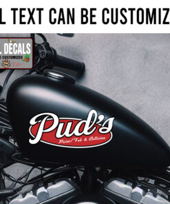 Personalized Hot Rod Lettering Sticker 11947