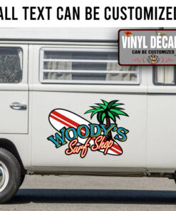 Personalized Surf Shop Sticker 11518