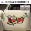 Personalized Surf Speed Shop Lettering Vinyl Sticker 10796