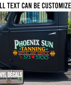 Personalized Tanning Supplies And Service Sticker 11537