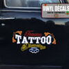 Personalized Tattoo And Piercing Lettering Vinyl Sticker 10343