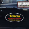 Personalized Hot Rod Lettering Vinyl Sticker 10404