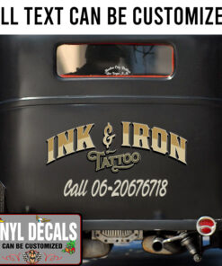 Personalized Tattoo Lettering Vinyl Sticker 10302