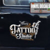 Personalized Tattoo Machine Lettering Vinyl Sticker 10344