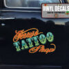 Personalized Tattoo Studio Lettering Vinyl Sticker 10341