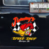 Personalized Hot Rod Mr Horsepower Speed Shop Sticker 12000