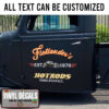 Personalized Hot Rod Old School Sticker 11011