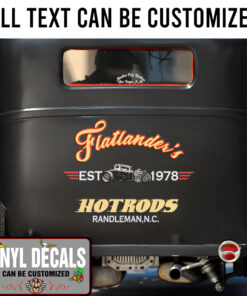 Personalized Hot Rod Old School Sticker 11011