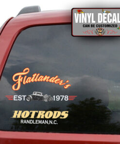 Personalized Hot Rod Old School Sticker 11011