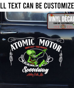 Personalized Hot Rod Pinstriping Lettering Vinyl Sticker 10422