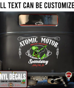 Personalized Hot Rod Pinstriping Lettering Vinyl Sticker 10422