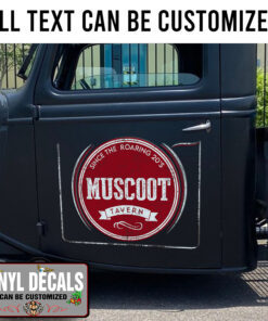 Personalized Tavern Lettering Sticker 11326