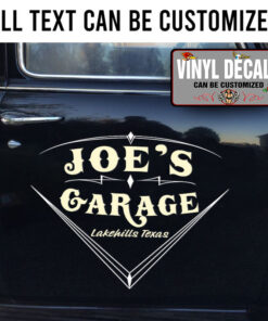 Personalized Hot Rod Pinstriping Lettering Vinyl Sticker 10558