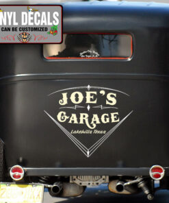 Personalized Hot Rod Pinstriping Lettering Vinyl Sticker 10558