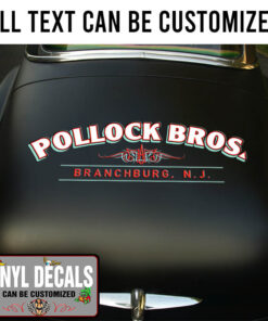 Personalized Hot Rod Pinstriping Lettering Vinyl Sticker 10663