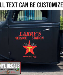 Personalized Texaco Service Station Sticker 11328