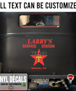 Personalized Texaco Service Station Sticker 11328