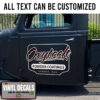 Personalized Hot Rod Power Coatings Lettering Vinyl Sticker 10798
