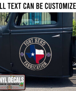 Personalized Texas Iron Cross Garage Sticker 10994