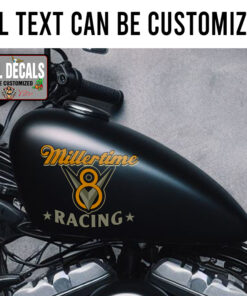 Personalized Hot Rod Racing Lettering Sticker 12110