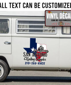 Personalized Texas Karting Lettering Sticker 11523