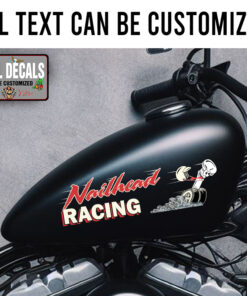 Personalized Hot Rod Racing Sticker 11948