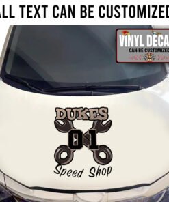 Personalized The Dukes Of Hazzard 01 Speed Shop Sticker 11567