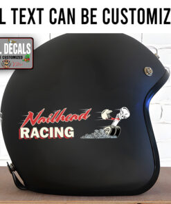 Personalized Hot Rod Racing Sticker 11948