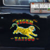 Personalized Tiger Tattoo Vinyl Sticker 10309