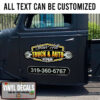 Personalized Hot Rod Repair Garage Sticker 10934