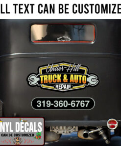 Personalized Hot Rod Repair Garage Sticker 10934