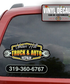 Personalized Hot Rod Repair Garage Sticker 10934