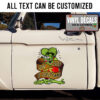 Personalized Hot Rod Ribbon Rat Fink Sticker 12017
