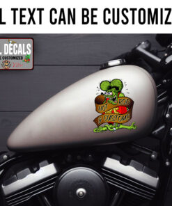 Personalized Hot Rod Ribbon Rat Fink Sticker 12017