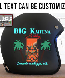 Personalized Tiki Surf Shop Sticker 11859