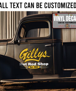 Personalized Hot Rod Shop Pinstriping Sticker 12013