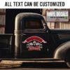 Personalized Hot Rod Shop Skull Sticker 12011
