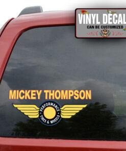 Personalized Tires And Wheels Lettering Sticker 11500
