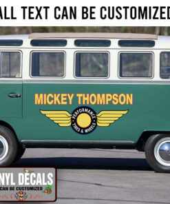 Personalized Tires And Wheels Lettering Sticker 11500