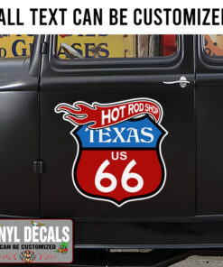 Personalized Hot Rod Shop Sticker 11389