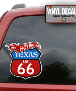 Personalized Hot Rod Shop Sticker 11389