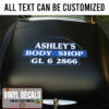 Personalized Hot Rod Sign Writing Hand Paint Body Shop Sticker 12115
