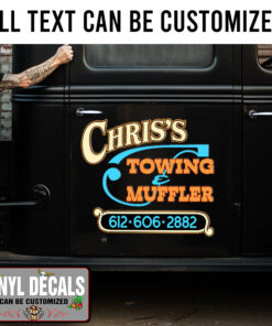 Personalized Towing And Muffler Service Sticker 11753