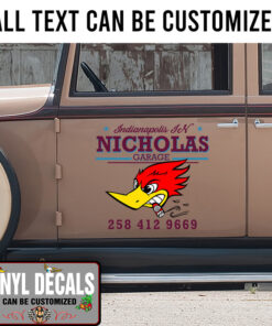 Personalized Hot Rod Speed Mr Horsepower Sticker 11202