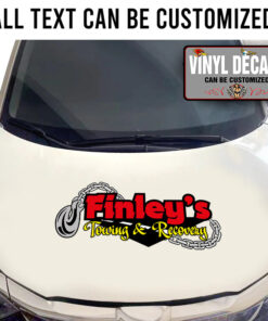 Personalized Towing And Recovery Lettering Vinyl Sticker 10852