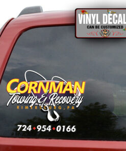 Personalized Towing And Recovery Service Lettering Sticker 11751