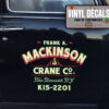 Personalized Towing And Truck Graphic Vinyl Sticker 10664