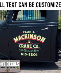 Personalized Towing And Truck Graphic Vinyl Sticker 10664